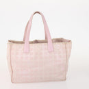 CHANEL New Travel Line Tote Bag Nylon 3 Set Pink Black CC Auth ti3919-10