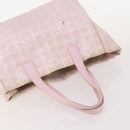 CHANEL New Travel Line Tote Bag Nylon 3 Set Pink Black CC Auth ti3919-12