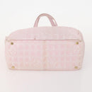 CHANEL New Travel Line Tote Bag Nylon 3 Set Pink Black CC Auth ti3919-15