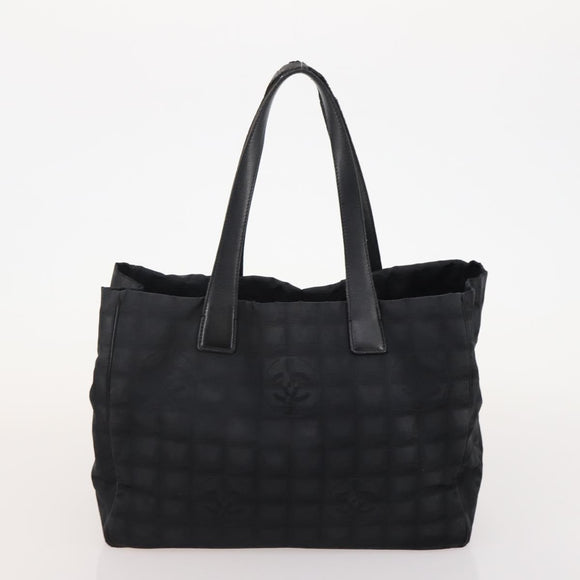 CHANEL New Travel Line Tote Bag Nylon 3 Set Pink Black CC Auth ti3919