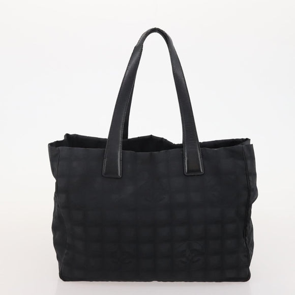CHANEL New Travel Line Tote Bag Nylon 3 Set Pink Black CC Auth ti3919