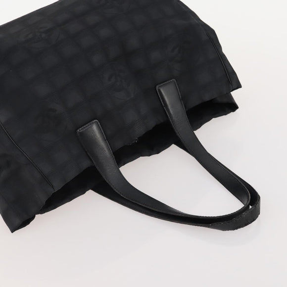 CHANEL New Travel Line Tote Bag Nylon 3 Set Pink Black CC Auth ti3919