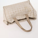 CHANEL New Travel Line Tote Bag Nylon 4 Set Beige CC Auth ti3920-11