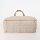 CHANEL New Travel Line Tote Bag Nylon 4 Set Beige CC Auth ti3920-12