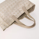 CHANEL New Travel Line Tote Bag Nylon 4 Set Beige CC Auth ti3920-5