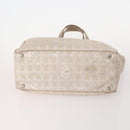 CHANEL New Travel Line Tote Bag Nylon 4 Set Beige CC Auth ti3920-6