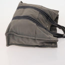 HERMES Fourre Tout Hand Bag cotton 4 Set Black Red gray Auth ti3921-10
