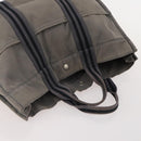 HERMES Fourre Tout Hand Bag cotton 4 Set Black Red gray Auth ti3921-11