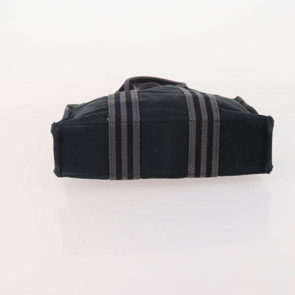 HERMES Fourre Tout Handtas katoen 4 Stuks Zwart Rood grijs Auth ti3922