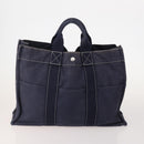 HERMES Fourre Tout Handtas katoen 4 Stuks Zwart Rood grijs Auth ti3922-3