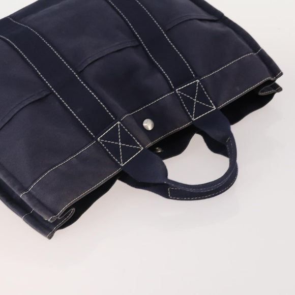 HERMES Fourre Tout Handtas katoen 4 Stuks Zwart Rood grijs Auth ti3922