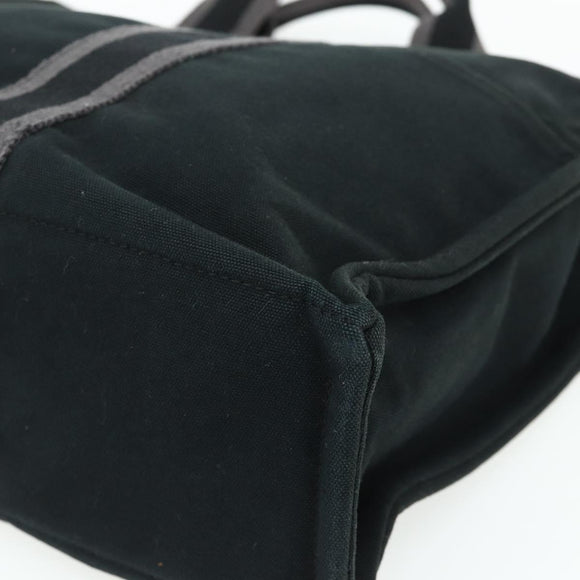 HERMES Fourre Tout MM Tote Bag cotton Black Auth ti3923A
