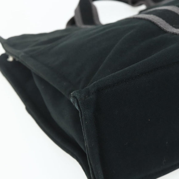 HERMES Fourre Tout MM Tote Bag cotton Black Auth ti3923A