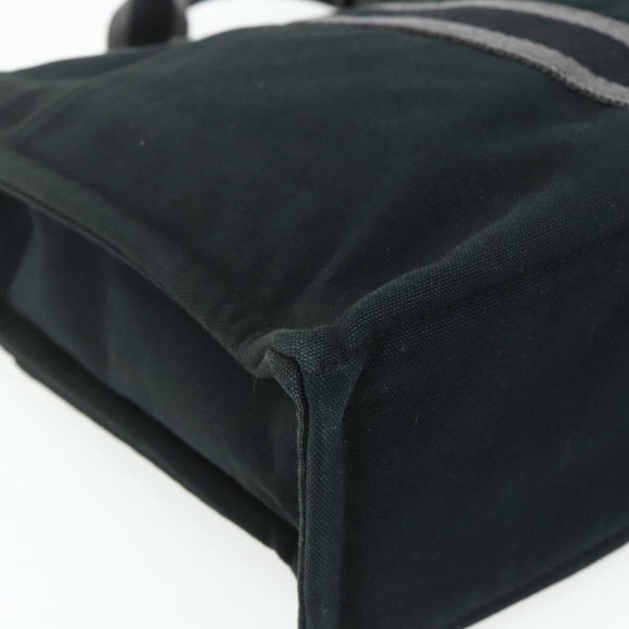 HERMES Fourre Tout MM Tote Bag cotton Black Auth ti3923A
