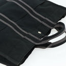 HERMES Fourre Tout MM Tote Bag cotton Black Auth ti3923A-6