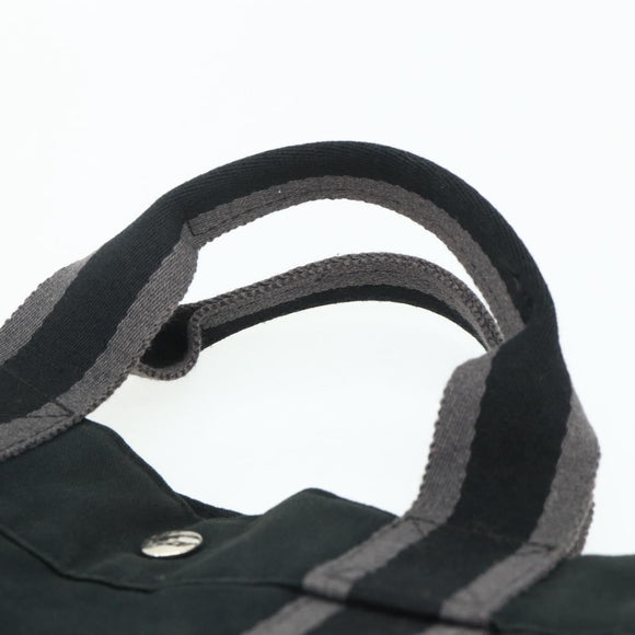 HERMES Fourre Tout MM Tote Bag cotton Black Auth ti3923A