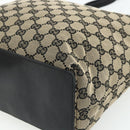 GUCCI GG Canvas Tote Bag Black Gold 002 1098 Auth ti3925-10