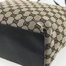 GUCCI GG Canvas Tote Bag Black Gold 002 1098 Auth ti3925-12