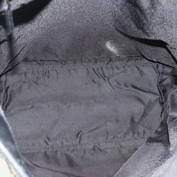 GUCCI GG Canvas Tote Bag Black Gold 002 1098 Auth ti3925