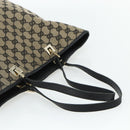 GUCCI GG Canvas Tote Bag Black Gold 002 1098 Auth ti3925-7