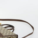 GUCCI GG Supreme Web Sherry Line Hand Bag PVC 2way Beige Gold Auth ti3926-10