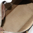 GUCCI GG Supreme Web Sherry Line Hand Bag PVC 2way Beige Gold Auth ti3926-19