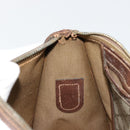 GUCCI GG Supreme Web Sherry Line Hand Bag PVC 2way Beige Gold Auth ti3926-21