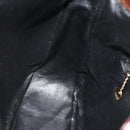 GUCCI Bamboo Bag Patent leather 2way Brown Gold 001 1705 1638 Auth ti3928-19