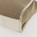 GUCCI Jackie Hand Bag Canvas Beige Silver 002 1065 Auth ti3929A-11