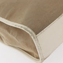 GUCCI Jackie Hand Bag Canvas Beige Silver 002 1065 Auth ti3929A-12