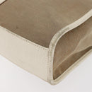GUCCI Jackie Hand Bag Canvas Beige Silver 002 1065 Auth ti3929A-13