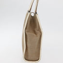 GUCCI Jackie Hand Bag Canvas Beige Silver 002 1065 Auth ti3929A-5