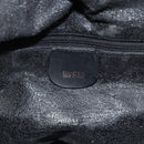GUCCI Bamboo Hand Bag Suede 2way Black Gold 001 2113 1638 Auth ti3930-16