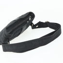 HERMES Acapulco Waist bag Nylon Black Auth ti3931-7