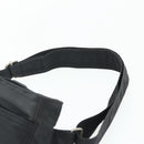 HERMES Acapulco Waist bag Nylon Black Auth ti3931-8