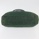 PRADA Tote Bag Nylon Green Black Auth ti3933-6