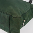 PRADA Tote Bag Nylon Green Black Auth ti3933-14