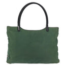 PRADA Tote Bag Nylon Green Black Auth ti3933-13