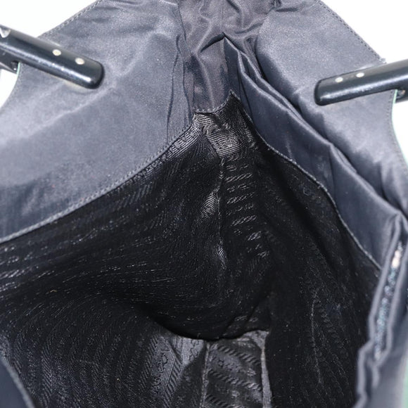 PRADA Tote Bag Nylon Green Black Auth ti3933