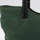 PRADA Tote Bag Nylon Green Black Auth ti3933-3