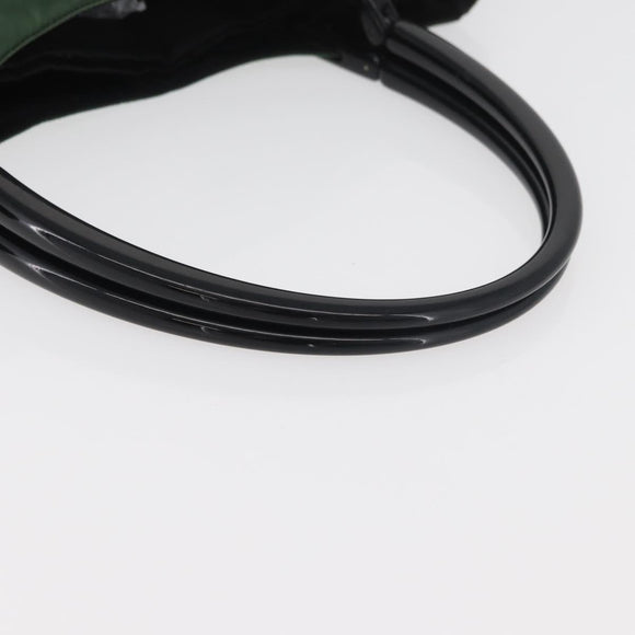 PRADA Tote Bag Nylon Green Black Auth ti3933