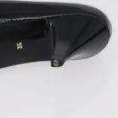 GIVENCHY Heel Patent leather Black Gold Auth ti3934-10