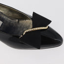 GIVENCHY Heel Patent leather Black Gold Auth ti3934-13