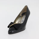 GIVENCHY Heel Patent leather Black Gold Auth ti3934-19