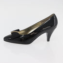 GIVENCHY Heel Patent leather Black Gold Auth ti3934-22