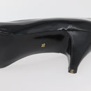 GIVENCHY Heel Patent leather Black Gold Auth ti3934-26
