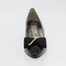 GIVENCHY Heel Patent leather Black Gold Auth ti3934-28