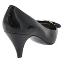 GIVENCHY Heel Patent leather Black Gold Auth ti3934-3