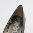 GIVENCHY Heel Patent leather Black Gold Auth ti3934-34