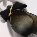 GIVENCHY Heel Patent leather Black Gold Auth ti3934-35